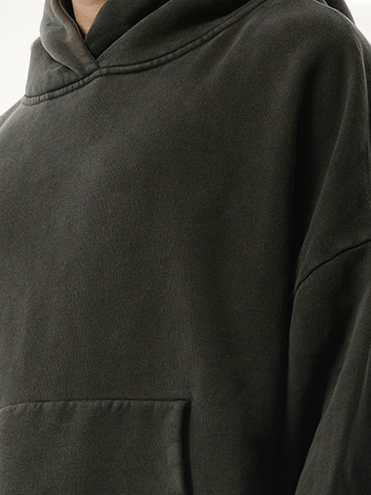 Heavy Hood in Washed Black