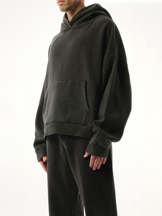 Heavy Hood in Washed Black