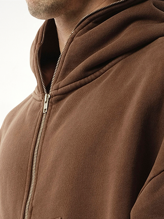 Eternal Zip Hoodie in Brunette