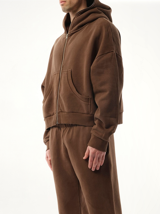 Eternal Zip Hoodie in Brunette
