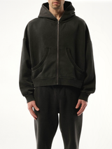 Eternal Zip in Washed Black