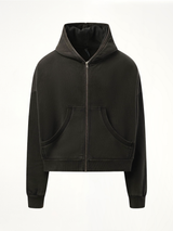 Eternal Zip in Washed Black