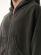 Eternal Zip in Washed Black