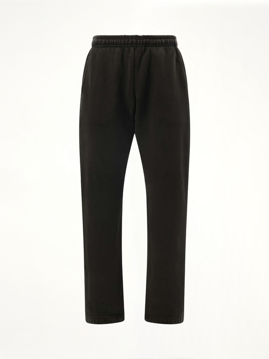 Straight-Leg Sweatpants in Washed Black