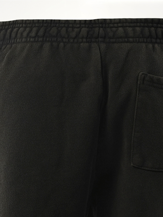 Straight-Leg Sweatpants in Washed Black