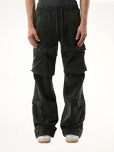 Utility Sweatpants in Washed Black