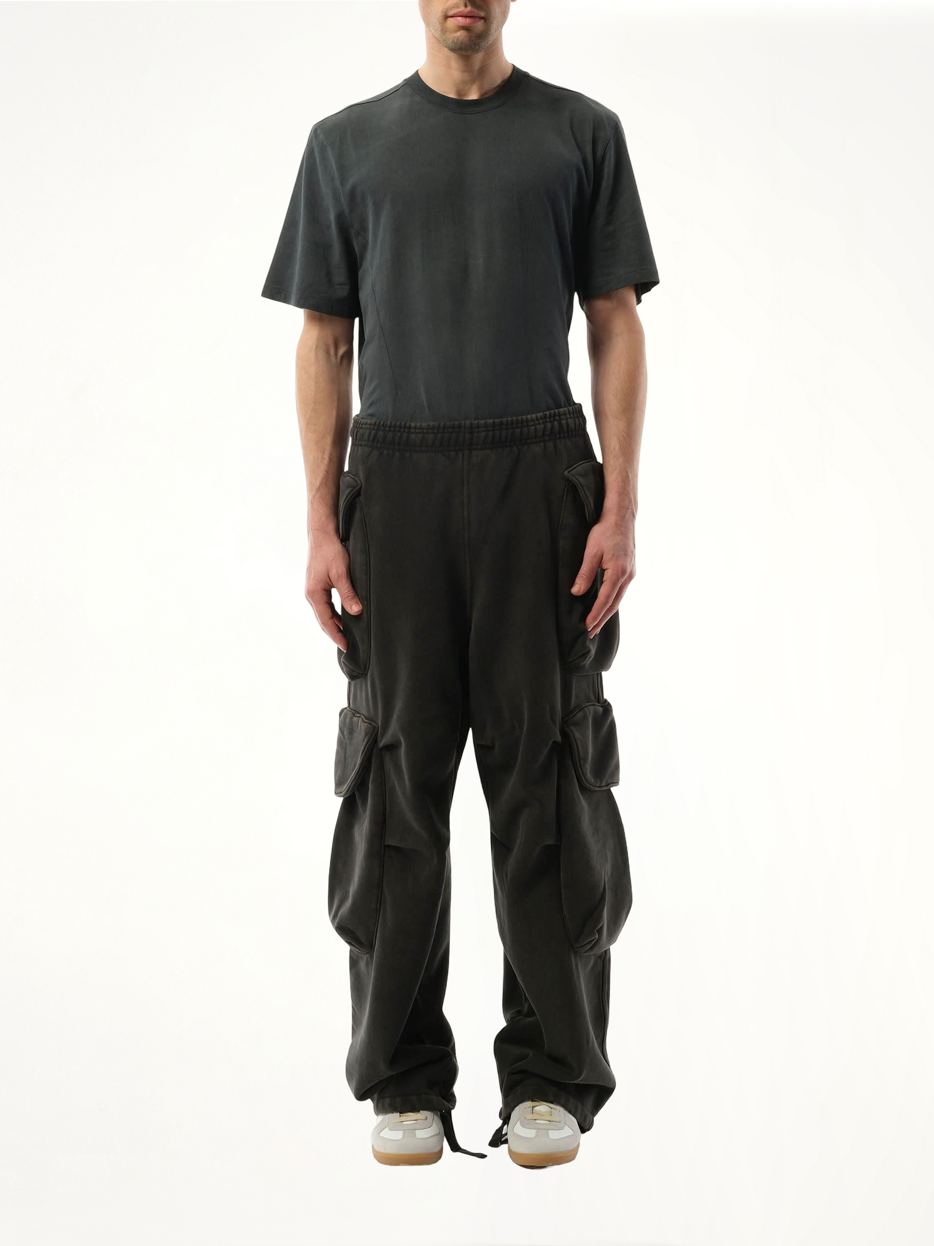Heavy Gocar Sweatpants in Washed Black