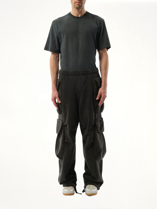 Heavy Gocar Sweatpants in Washed Black