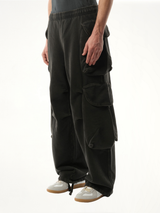 Heavy Gocar Sweatpants in Washed Black