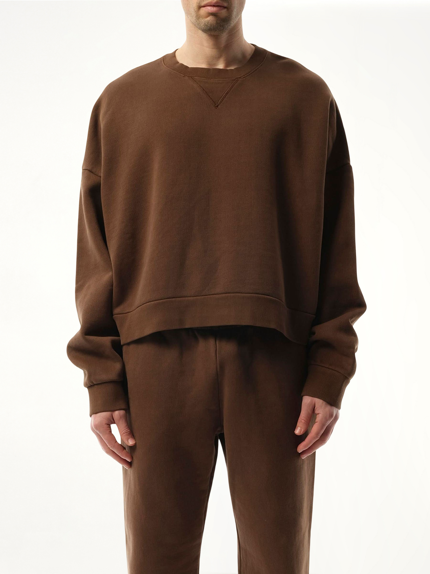 Box Sweatshirt in Brunette