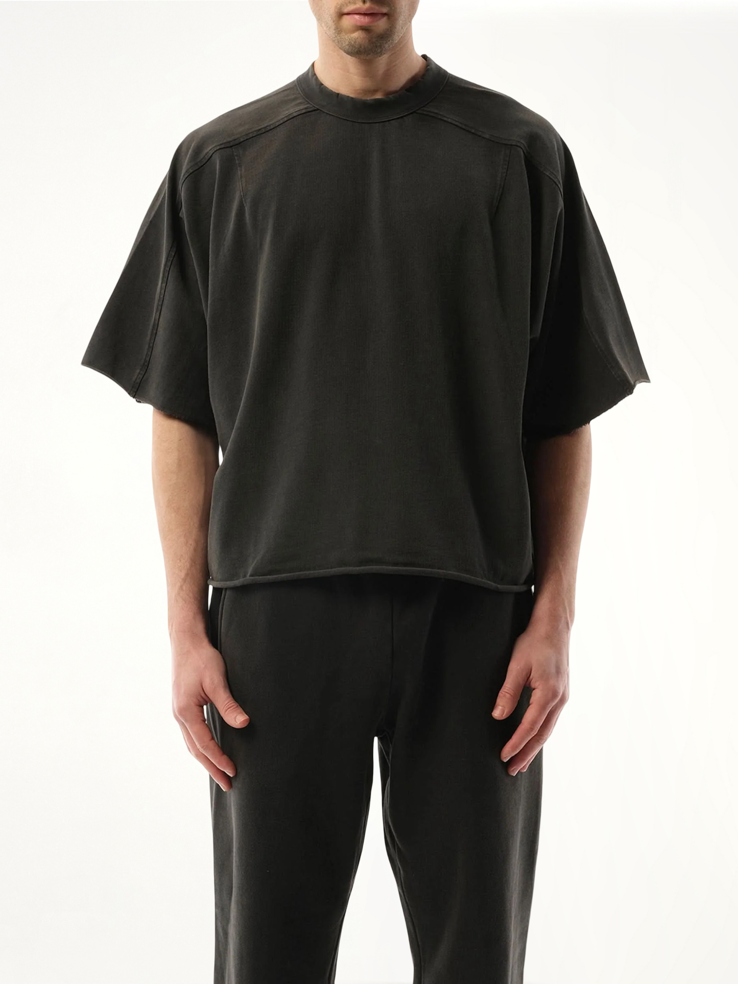 Heavy Dart T-Shirt in Washed Black