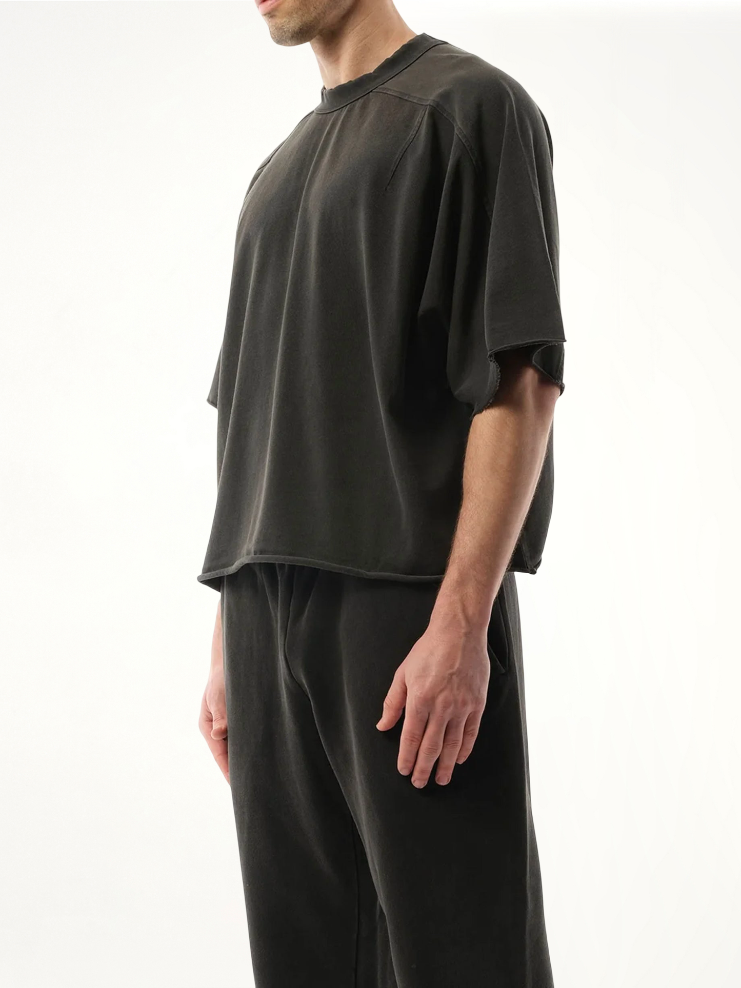 Heavy Dart T-Shirt in Washed Black