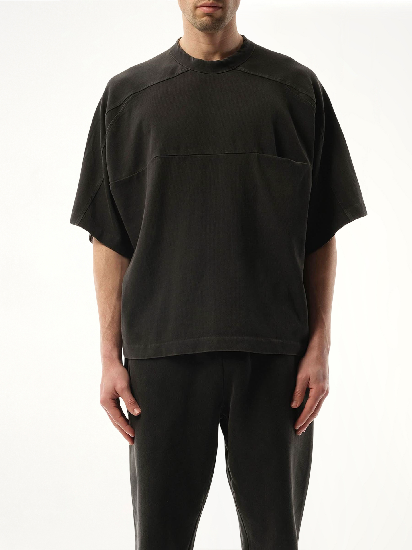 Heavy Pocket T-Shirt in Washed Black
