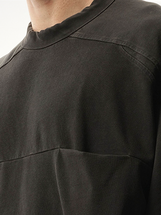 Heavy Pocket T-Shirt in Washed Black