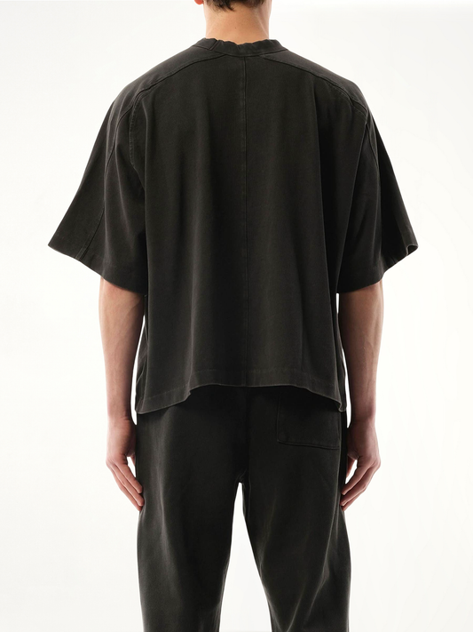 Heavy Pocket T-Shirt in Washed Black