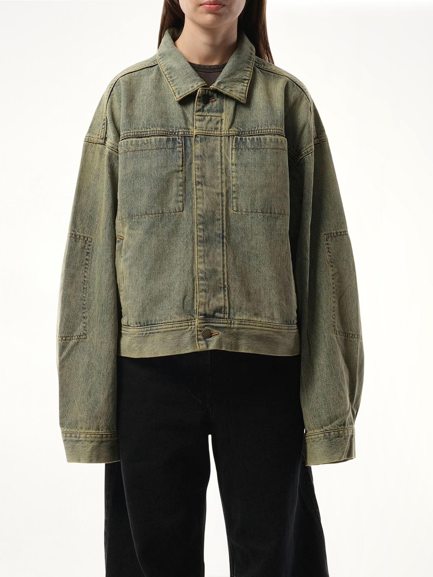 Gem Denim Jacket in Surface Wave