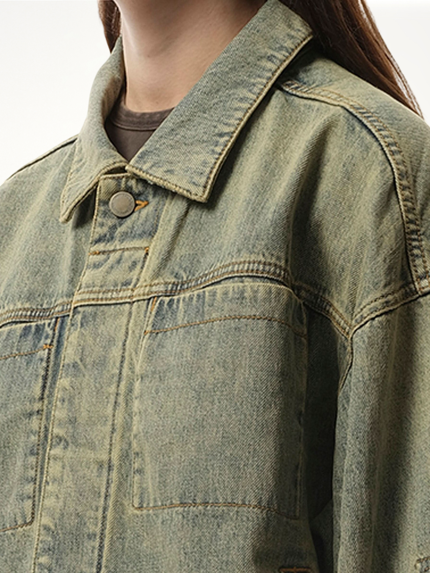 Gem Denim Jacket in Surface Wave