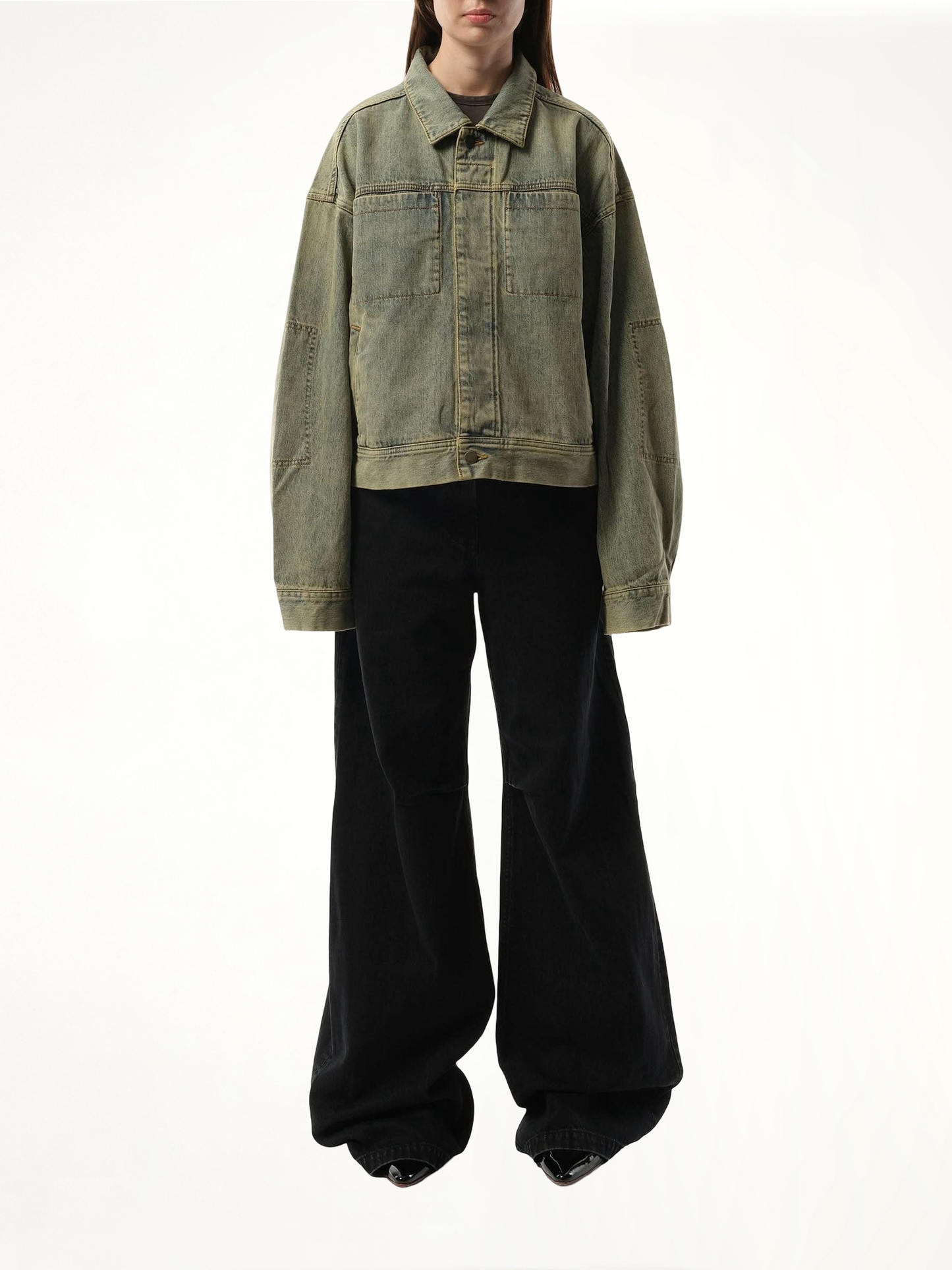 Gem Denim Jacket in Surface Wave