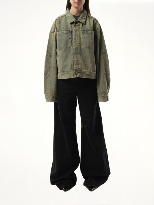 Gem Denim Jacket in Surface Wave