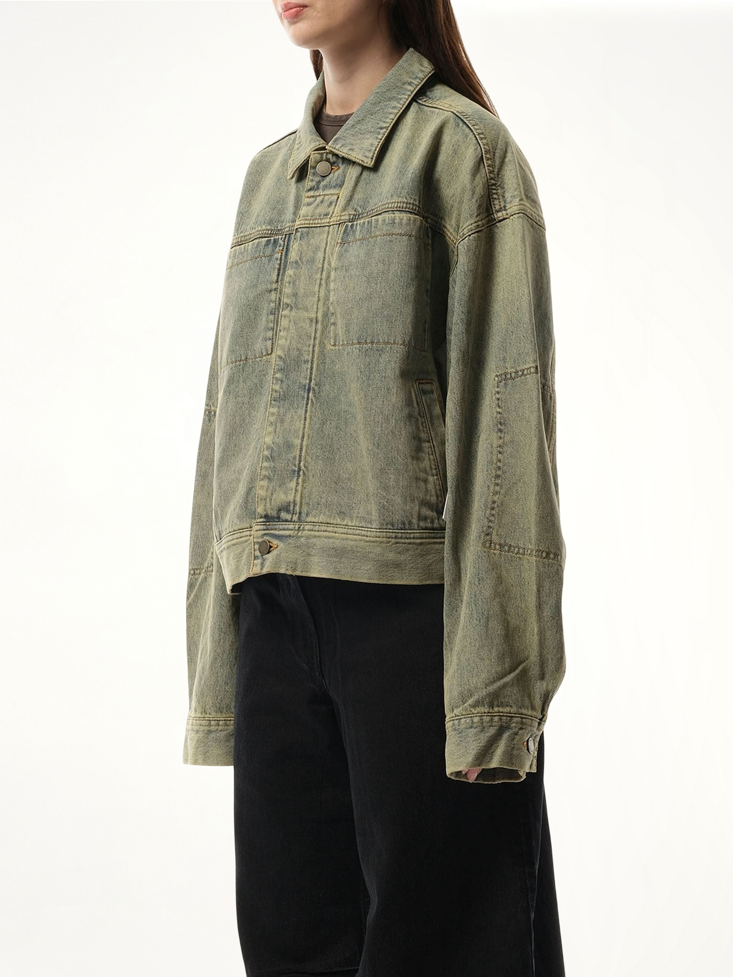 Gem Denim Jacket in Surface Wave