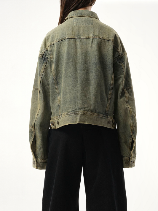 Gem Denim Jacket in Surface Wave