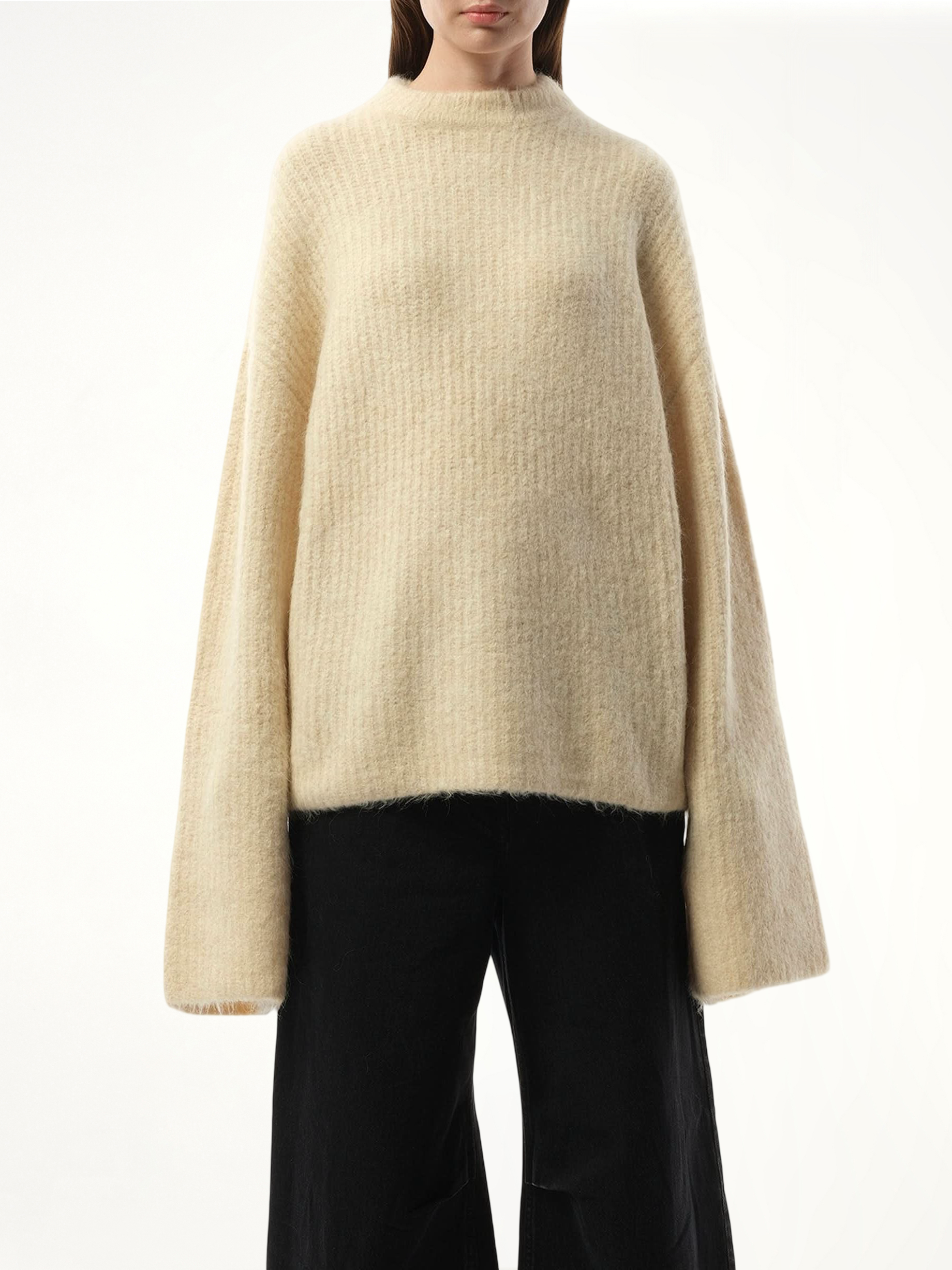 Heavy Knit Sweater in Vanilla
