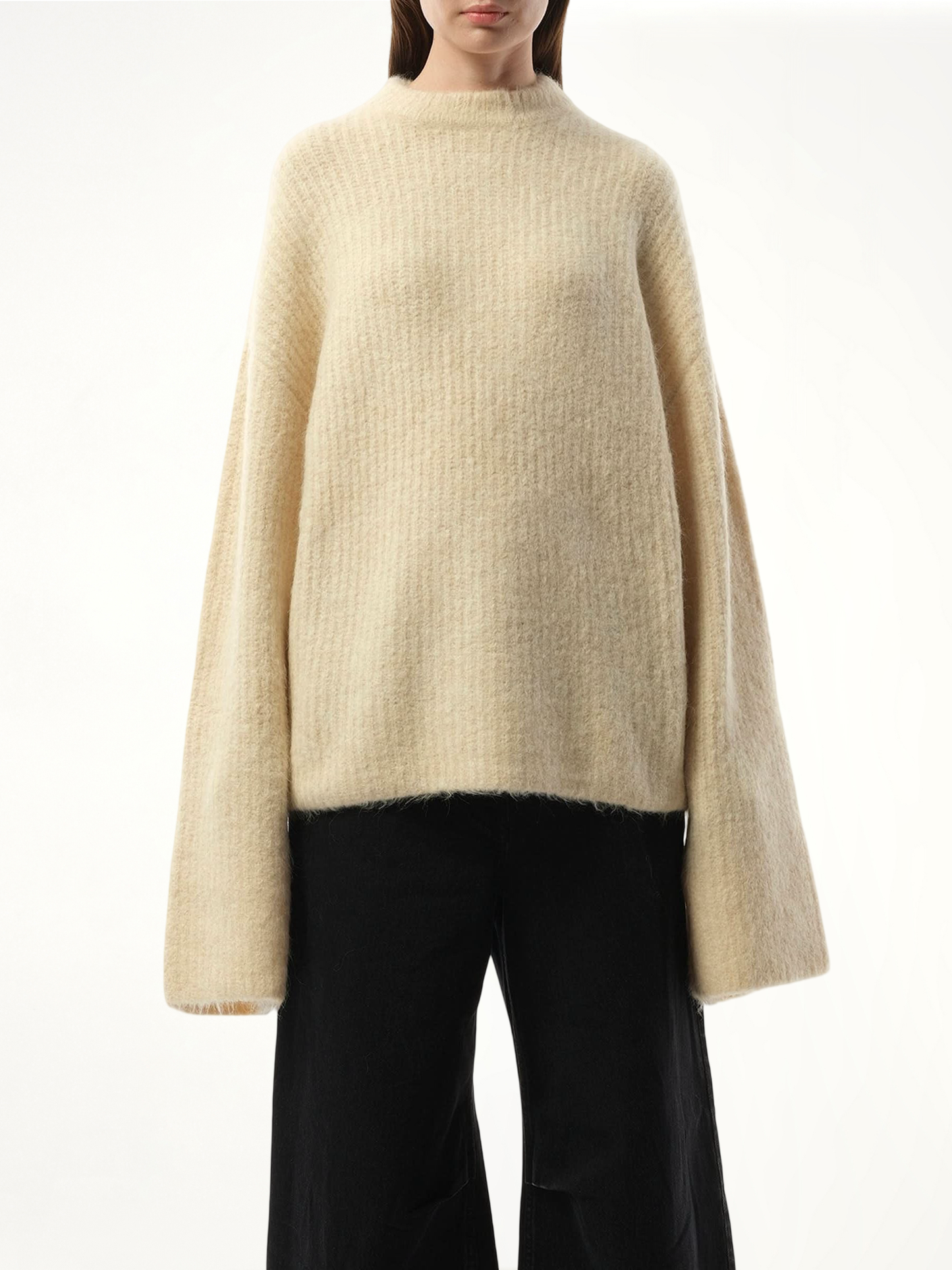 Heavy Knit Sweater in Vanilla
