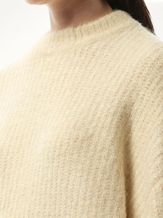 Heavy Knit Sweater in Vanilla