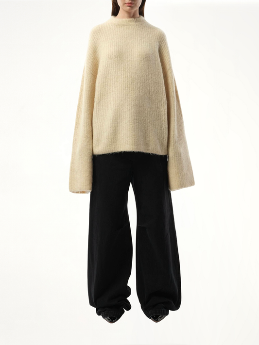 Heavy Knit Sweater in Vanilla