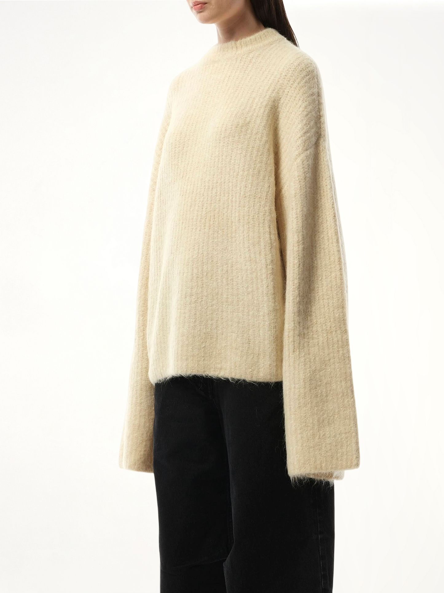 Heavy Knit Sweater in Vanilla