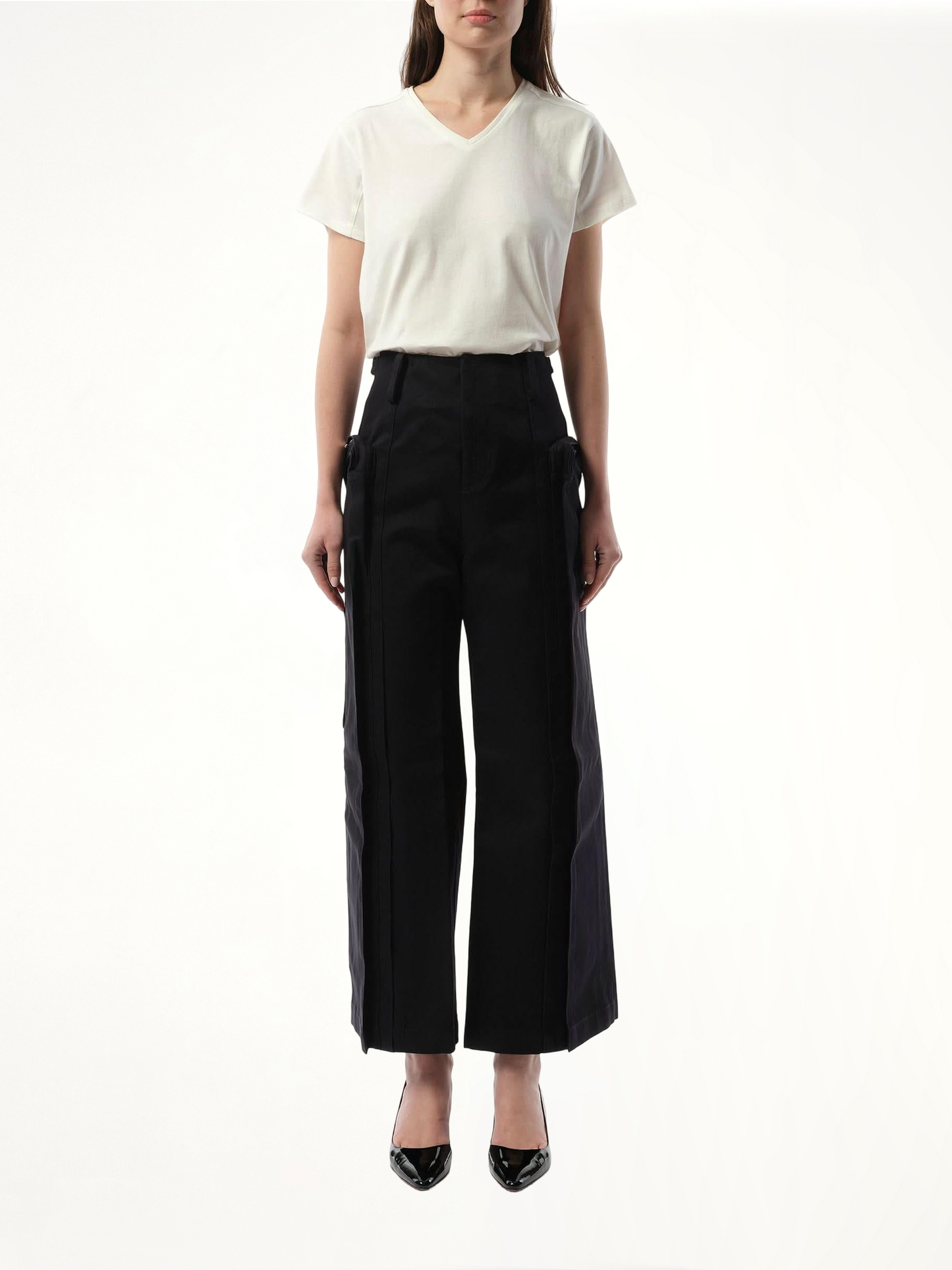 Oversized Cargo Pants in Black