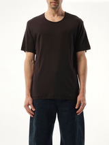 リブUネックTシャツ スクイッドインク