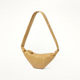 Lambskin Small Croissant Bag in Dune