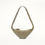 Lambskin Small Croissant Bag in Dark Sage