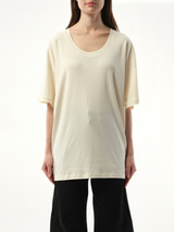 リブTシャツ ライトクリーム