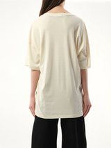 リブTシャツ ライトクリーム