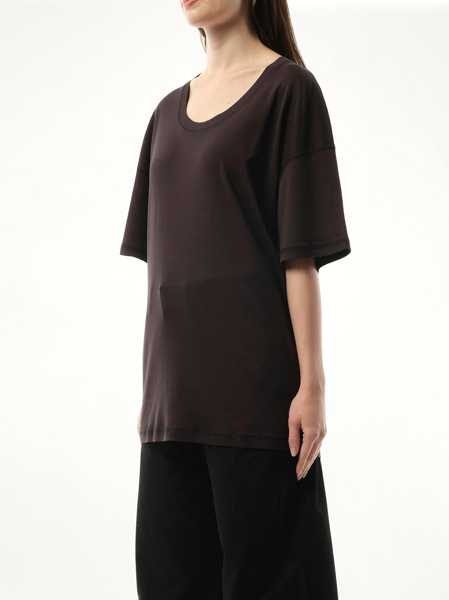 Rib T-Shirt in Squid Ink