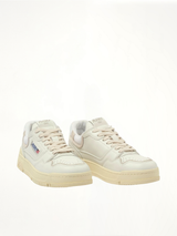 CLC Low Sneaker in Multicolour/White Front View | AUTRY
