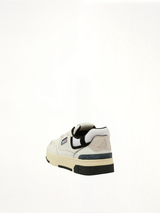 CLC Low Sneakers in White/Black Back View | AUTRY