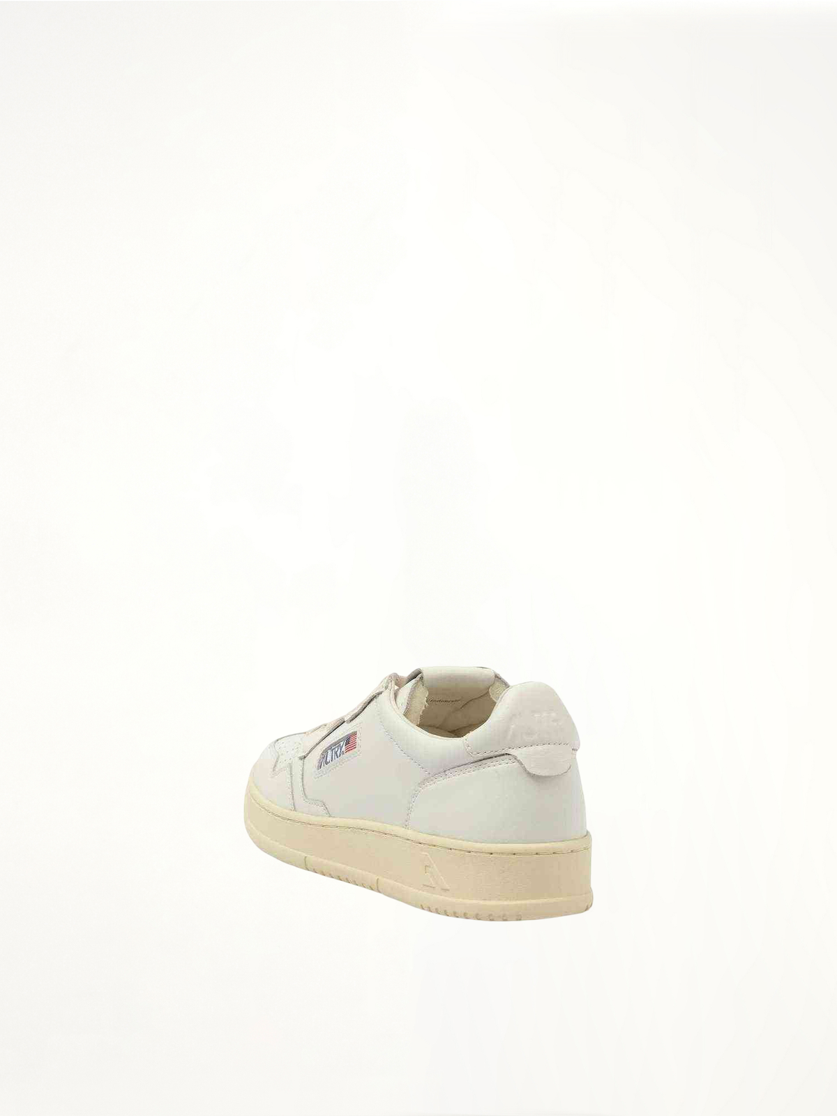 Medalist Low Sneakers in White/White Back View | AUTRY