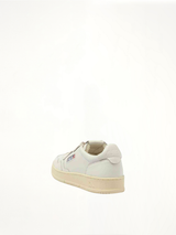 Medalist Low Sneakers in White/White Back View | AUTRY