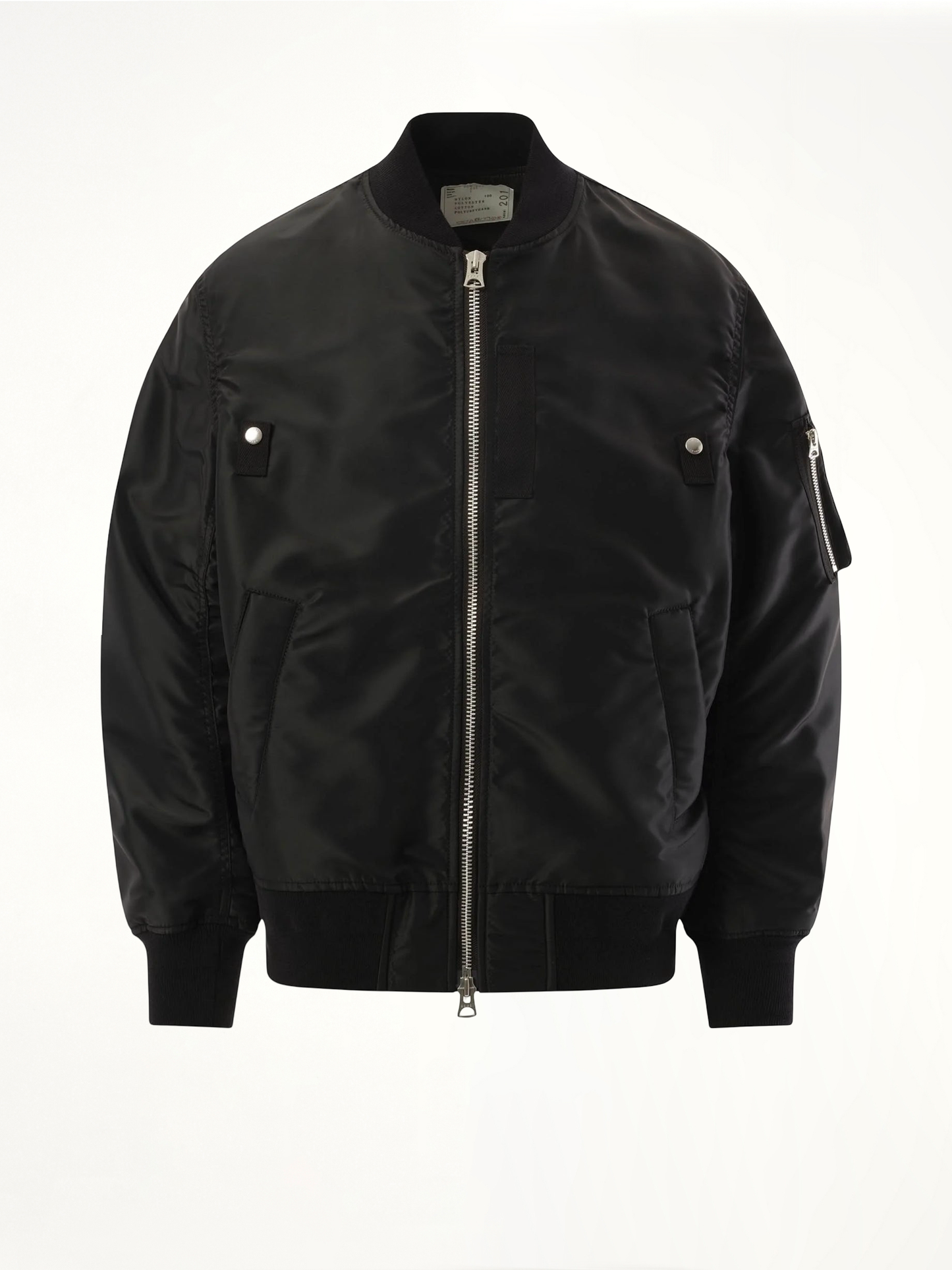 Nylon Twill Jacket in Black