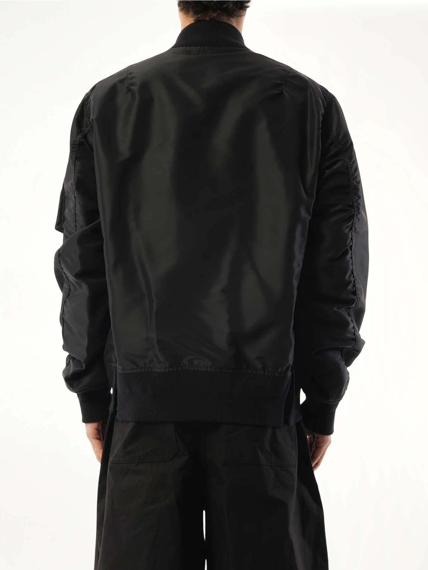 Nylon Twill Jacket in Black