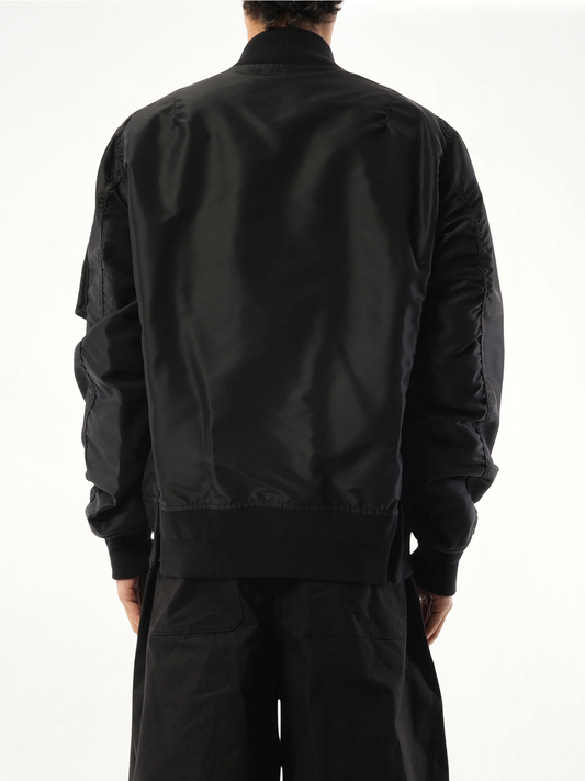 Nylon Twill Jacket in Black
