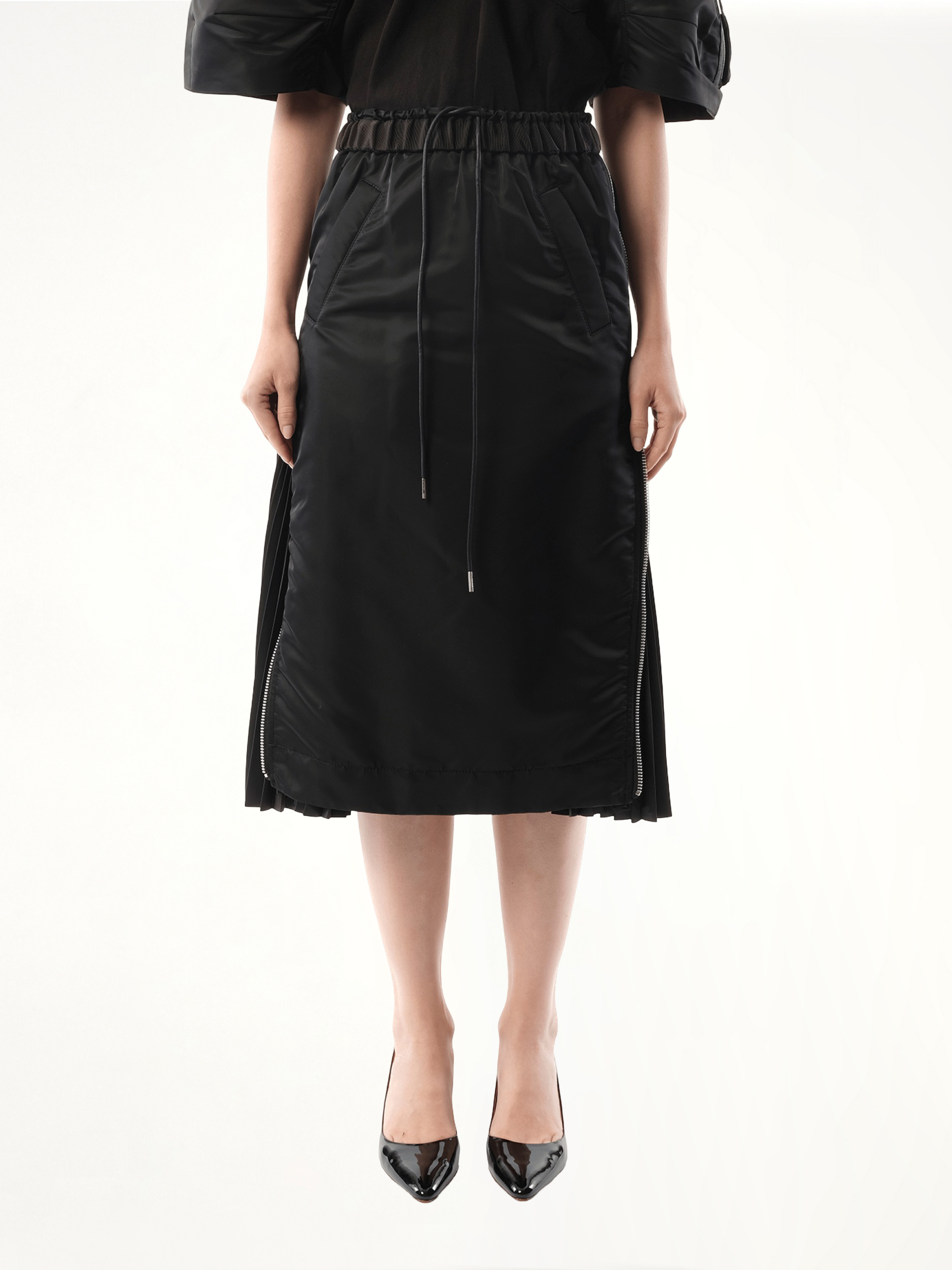 Nylon Skirt in Black