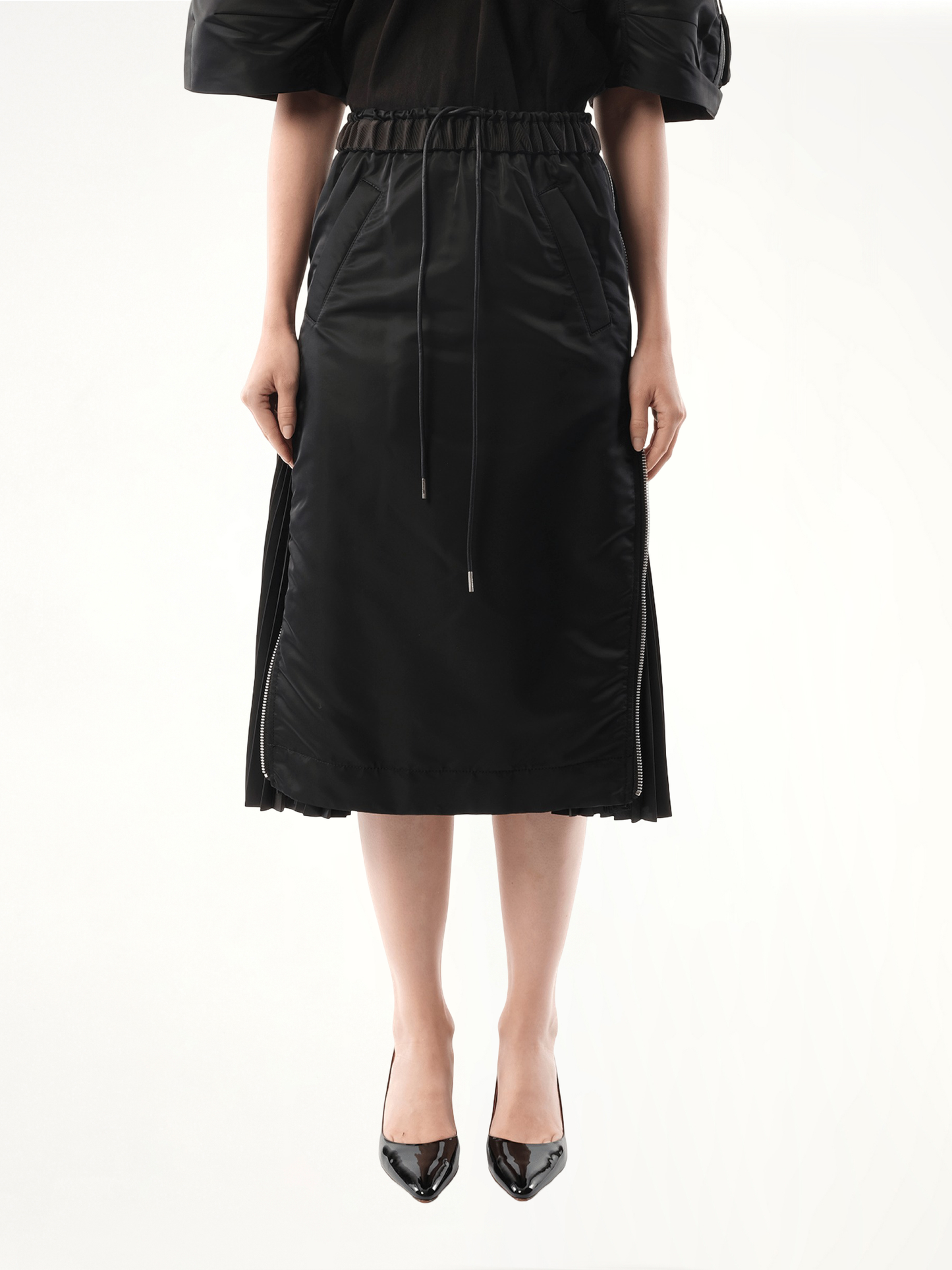 Nylon Skirt in Black