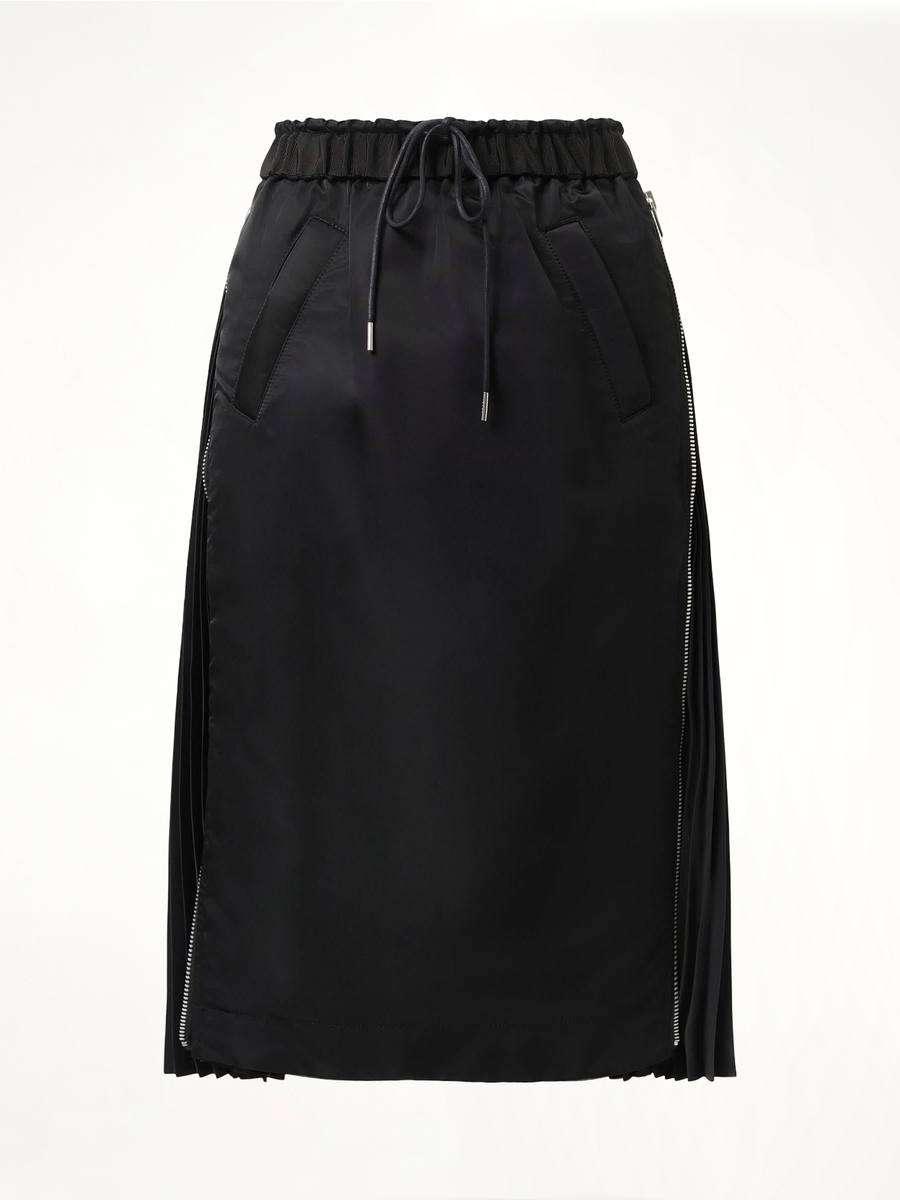 Nylon Skirt in Black