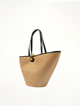 Le Bambola Bag in Ivory/Black
