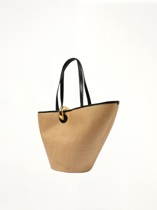 Le Bambola Bag in Ivory/Black