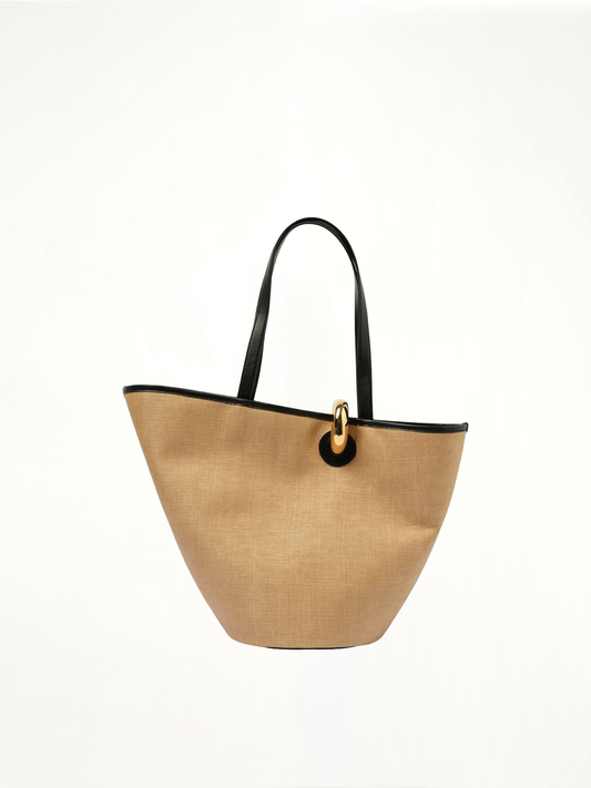 Le Bambola Bag in Ivory/Black